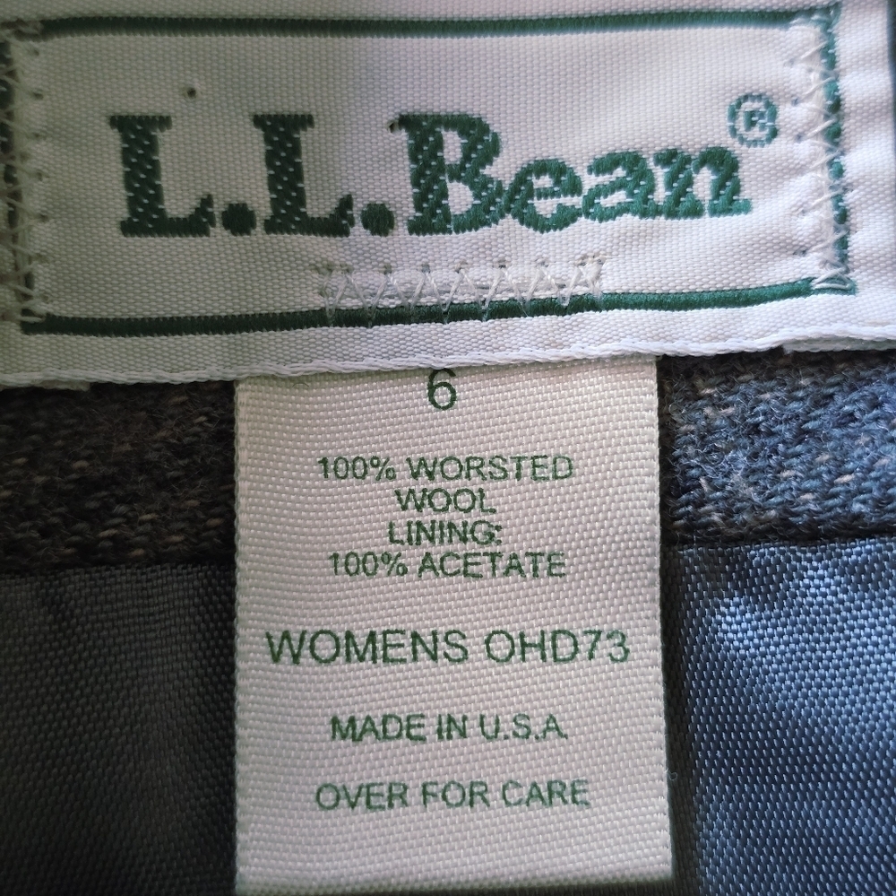 L.L.Bean Worsted Wool Skirt Size 6 - Picture 12 of 12